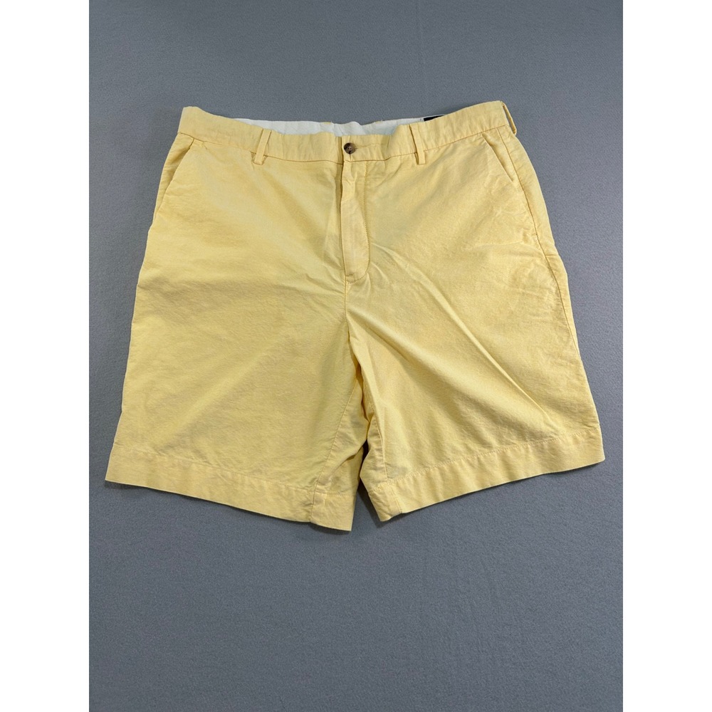 Polo Ralph Lauren Shorts Mens 36‎ Yellow Classic Fit Cotton Newport Flat Front